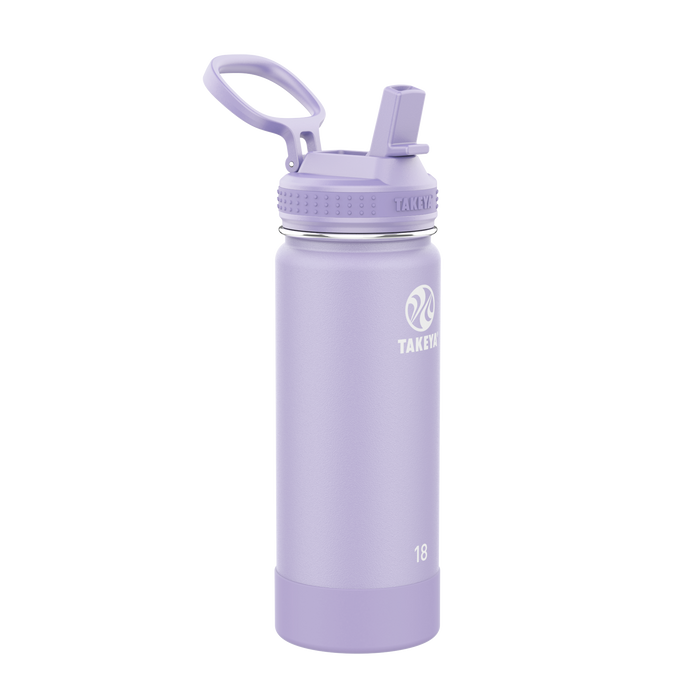 Actives Water Bottle With Straw Lid X4