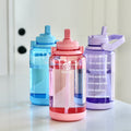 Tritan Motivational Water Bottle With Straw Lid K0
