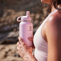 Actives Water Bottle With Straw Lid X4