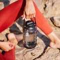 Tritan Motivational Water Bottle With Straw Lid K0