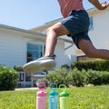 Actives Kids Glow In The Dark Water Bottle With Straw Lid F3