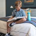 Actives Kids Glow In The Dark Water Bottle With Straw Lid F3