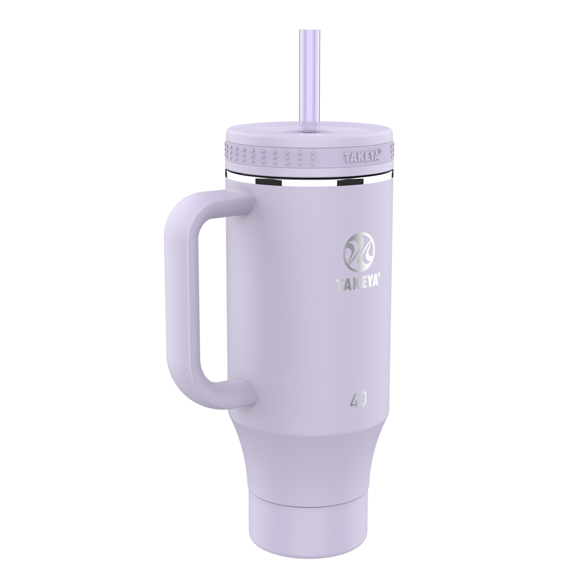 Straw Tumbler With Handle K9 — 40oz / Vivacity Purple
