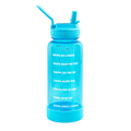 Tritan Motivational Water Bottle With Straw Lid K0