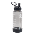 Tritan Motivational Water Bottle With Straw Lid K0