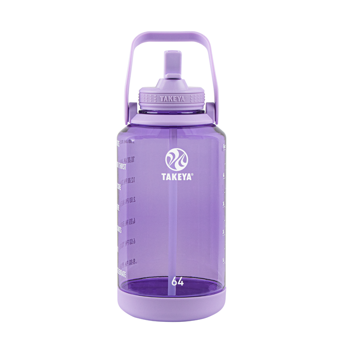 Tritan Motivational Water Bottle With Straw Lid K0