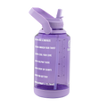 Tritan Motivational Water Bottle With Straw Lid K0