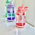 Tritan Motivational Water Bottle With Straw Lid K0