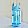 Tritan Motivational Water Bottle With Straw Lid K0