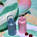 Actives Water Bottle With Straw Lid N1