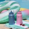 Actives Water Bottle With Straw Lid N1