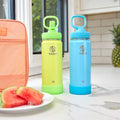 Actives Kids Glow In The Dark Water Bottle With Straw Lid F3