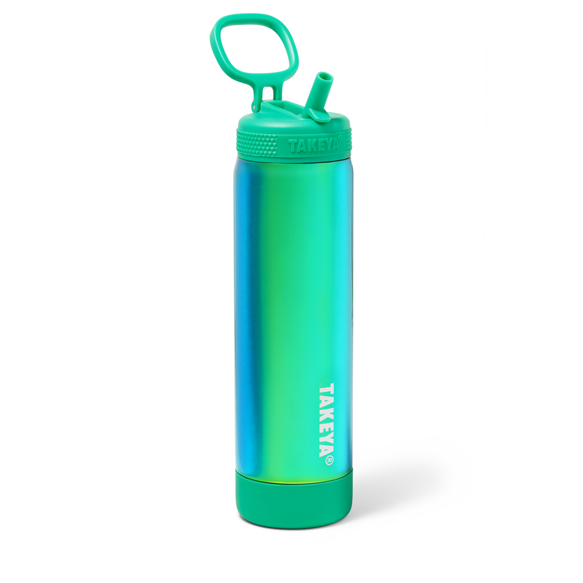 Aurora Water Bottle With Straw Lid B0 — 22oz / Emerald