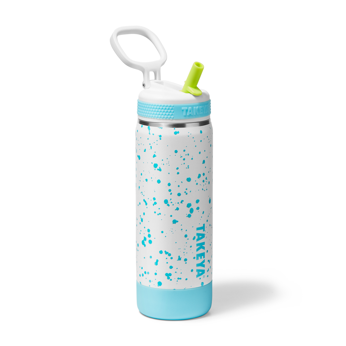 Glow In The Dark Sport Kids Water Bottle Confetti With Straw Lid V9 — 18oz / Cloud Glow
