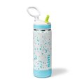 Glow In The Dark Sport Kids Water Bottle Confetti With Straw Lid B7