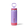 Glow In The Dark Sport Kids Water Bottle Confetti With Straw Lid V9