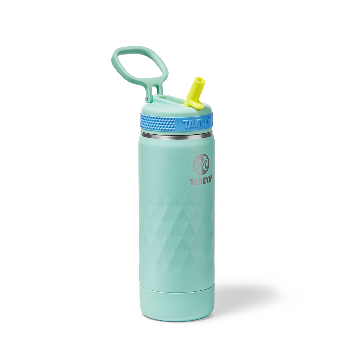 Kids Sport Water Bottle With Straw Lid A1 — 18oz / Brilliant Turquoise