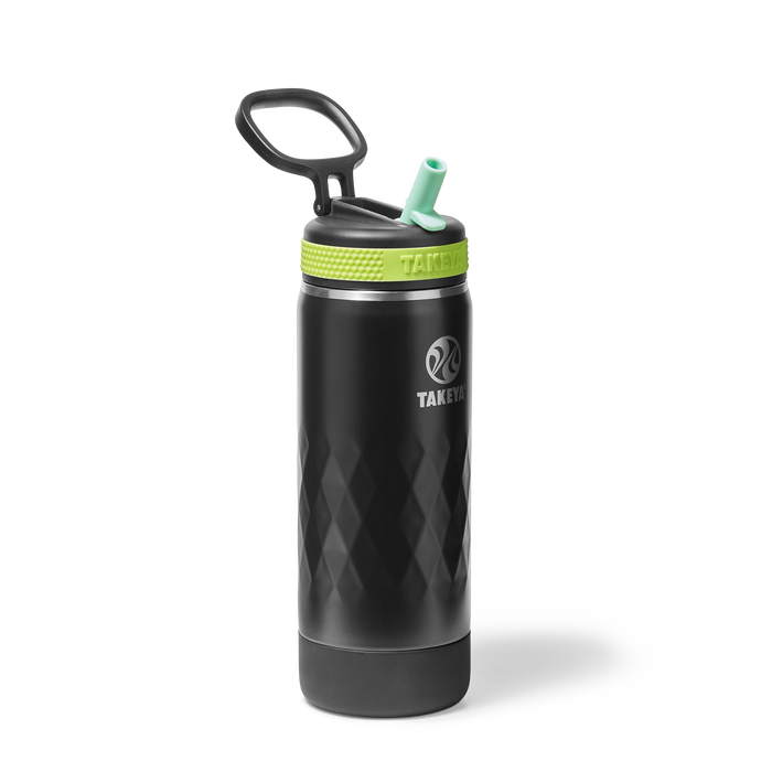 Kids Sport Water Bottle With Straw Lid A1