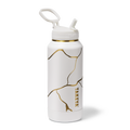 Kintsugi Water Bottle with Straw Lid L5