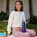 Actives Water Bottle With Straw Lid X4