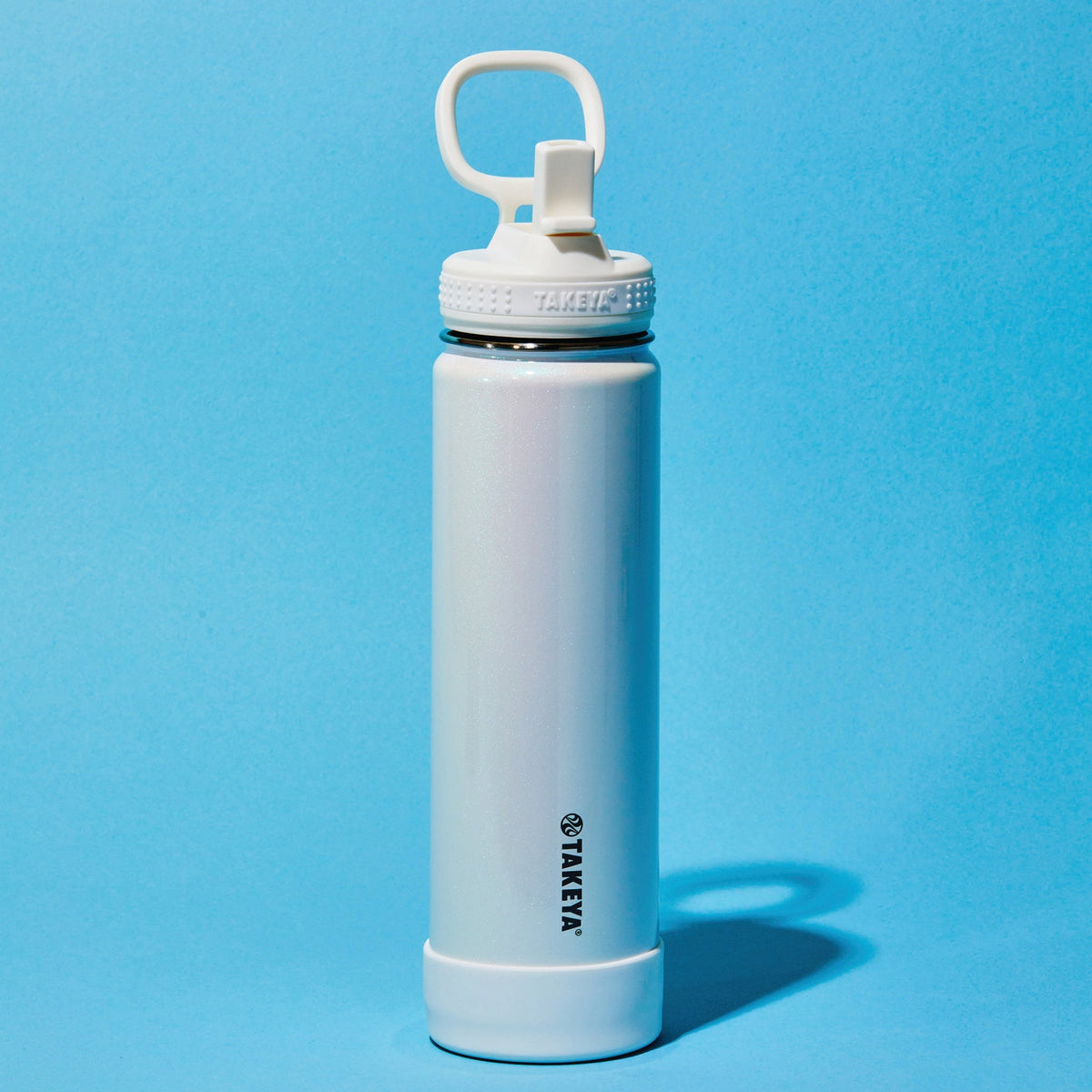 Water Bottle With Straw Lid F7 — 22oz / Icy Pearl