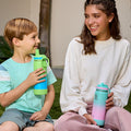 Actives Water Bottle With Straw Lid X4